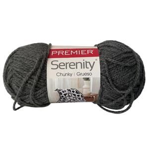 Premier Yarns Serenity Chunky Smoke 1061-07 Acrylic Bulky 5 10.5 oz 328 Yards